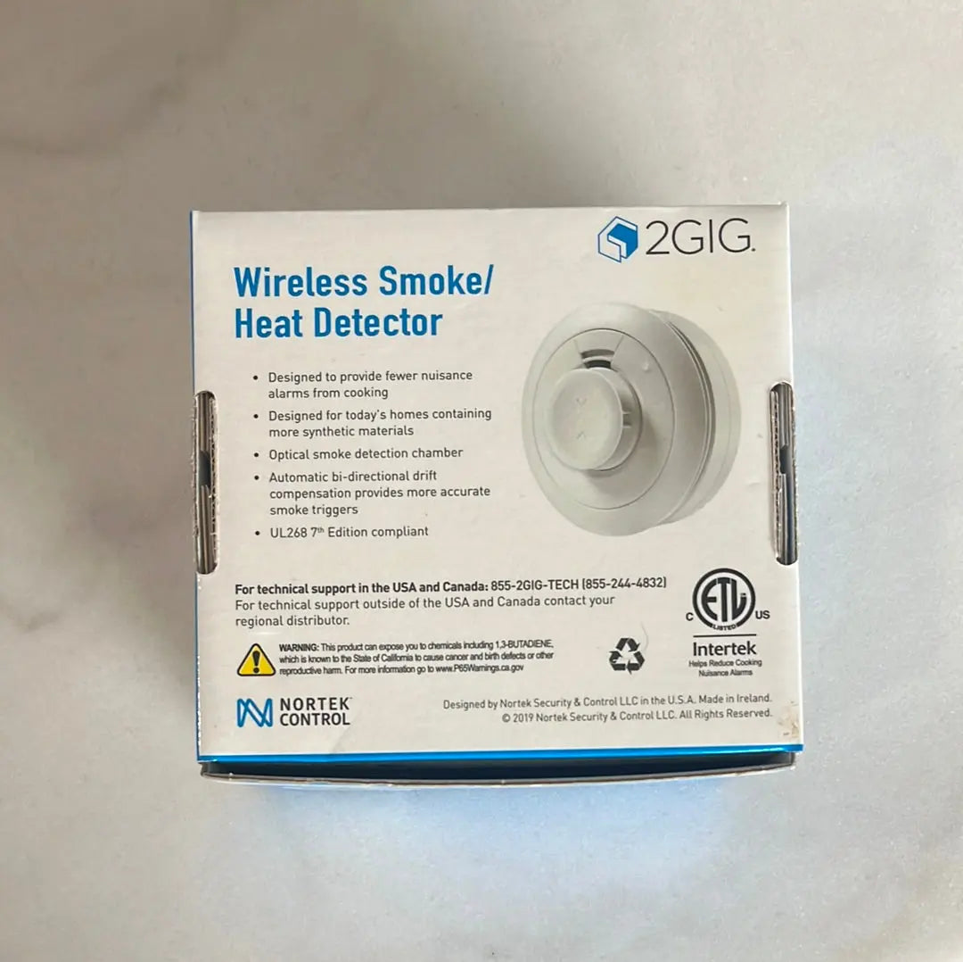 2GIG-SMKT8-345 Wireless Smoke | Heat Detector 2gig