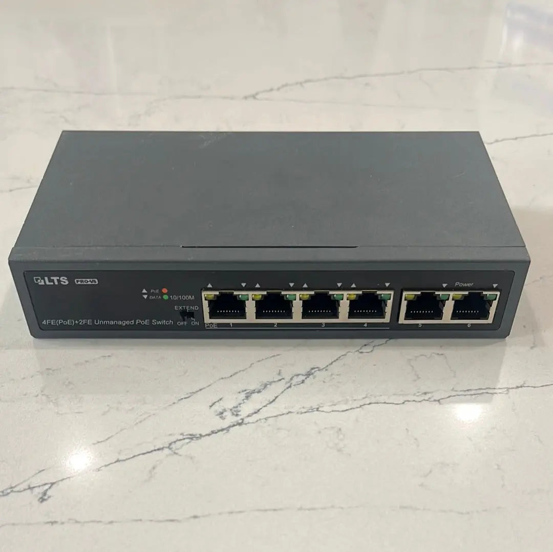 LTS VSPOE-SW402 4 Port POE Switch with 2 Ports Uplink LTS